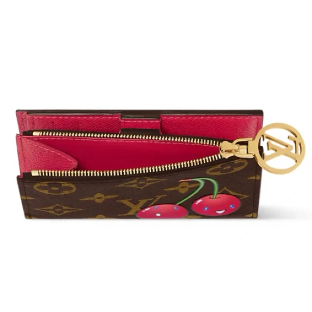 🍒BRANDNEW LIMITED Louis Vuitton x Murakami Monogram LV Cherry Lisa Wallet M13420